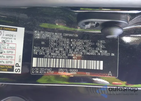 2006 Toyota 4Runner Sr5 V6 z USA, uszkodzony, nr VIN JTEBU14R160087620